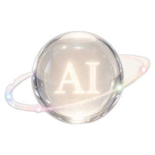 AI 創業研究室 品牌標誌:象徵 AI 自動化的球體圖形